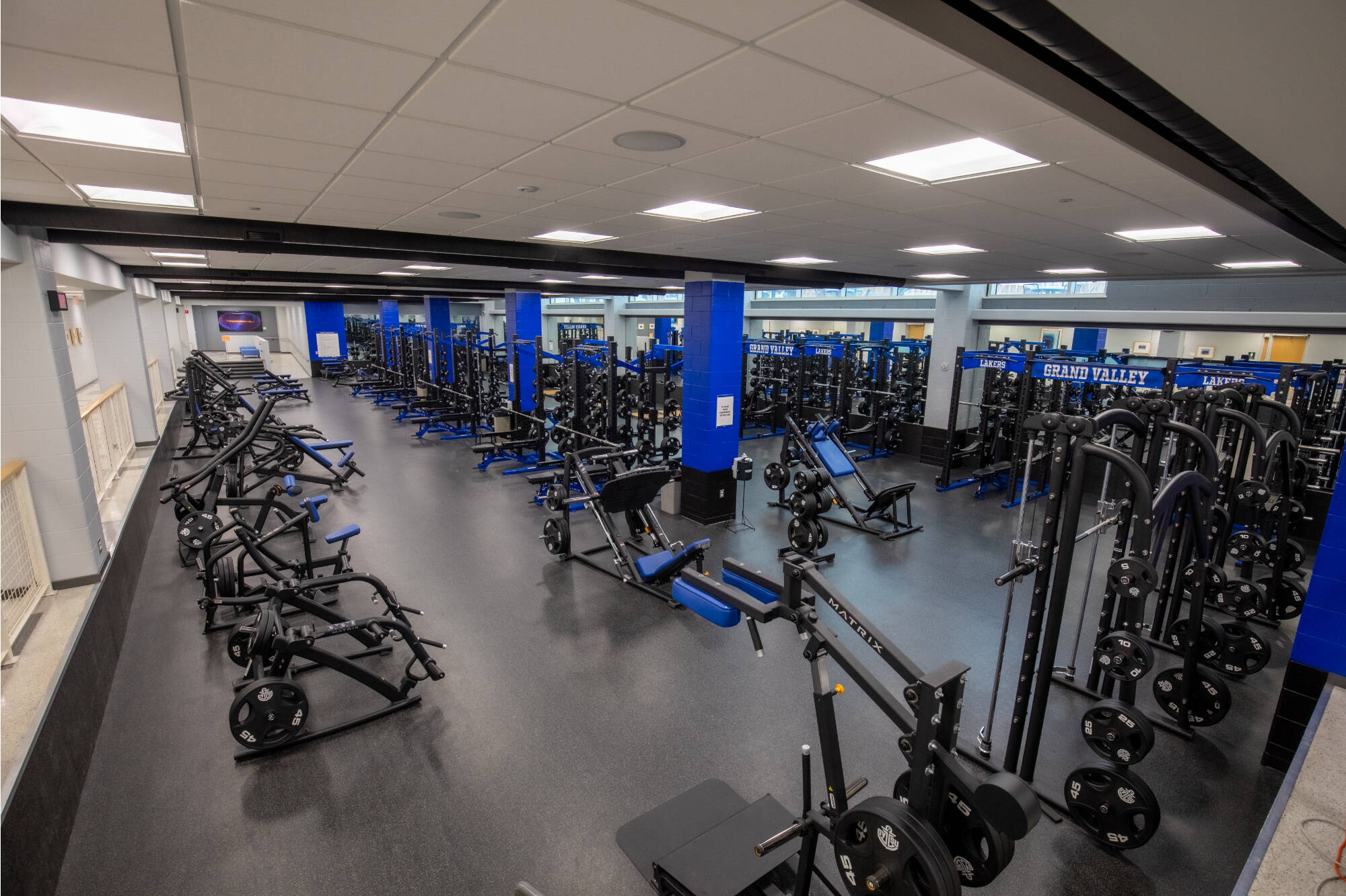 Aerial Shot of Weight Room